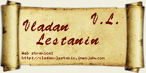 Vladan Leštanin vizit kartica